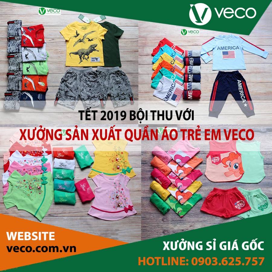 VECO-Xưởng sản xuất quần áo trẻ em mùa Tết 2019